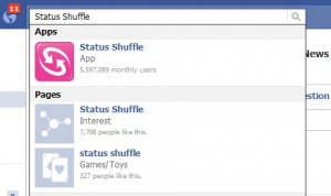 ... put up certain status s that can be random and funny some status