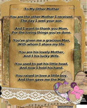 To My Other Mother