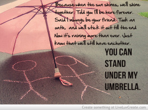 beautiful, cute, inspirational, love, quote, quotes, under my umbrella