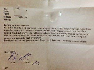 Seriously Awesome Doctor Shuts Down Boss Who Requires A Note For Sick ...