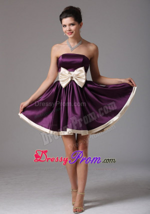 short dark purple prom dresses