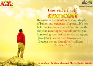 Get rid of self conceit
