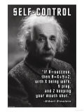 Self-Control, Einstein Posters