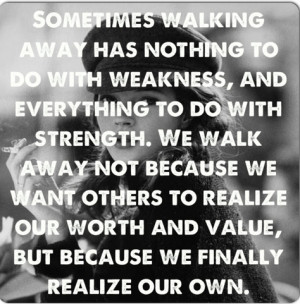 realize your own worth...