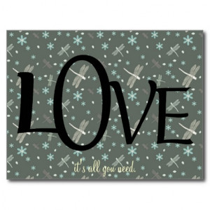 Cute Love Quote Post Cards