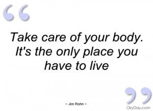 take care of your body jim rohn