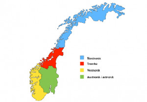 Does Norwegian language have a regional variety?