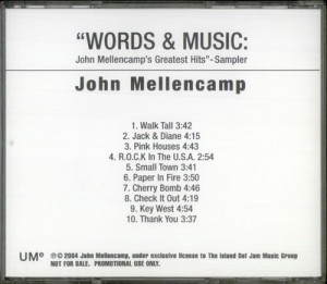 John Cougar Mellencamp, Words & Music: John Mellencamp's Greatest Hits ...