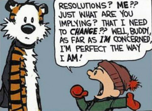 Calvin and Hobbes, New Years Resolutions