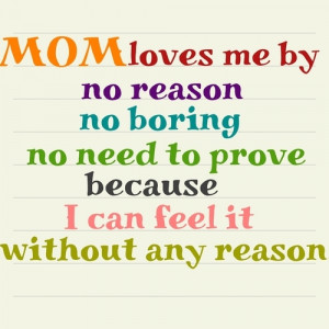 Mommy And Me Quotes Mom loves me