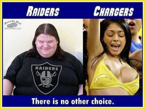 Oakland Raiders or San Diego Chargers?