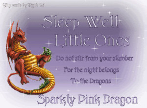 goodnight sayings photo: DRAGON SAYINGS goodnight_dragon1.gif