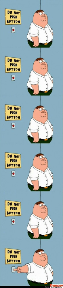 do not push the button