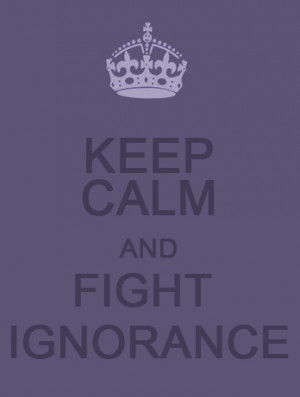 image quotes typography sayings keep calm ignorance crown purple gay ...