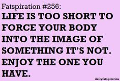 Life is short. Enjoy the body you have. #fat #bbw #curvy #fullfigured ...
