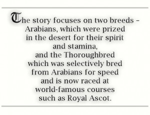 Posts Tagged ‘Arabian horses and Thoroughbreds’