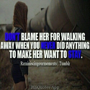don't blame her