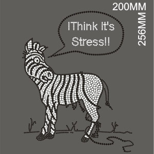 Funny Zebra Rhinestone Hot