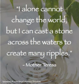 Famous Quote by Mother Teresa