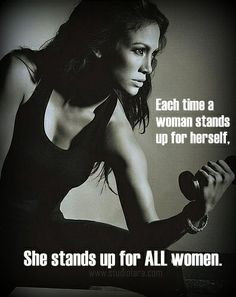... , she stands up for all women. #jlo #jennifer #lopez #workout #strong