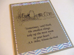 ... Winnie the Pooh Quote Note Card #winniethepooh #honey #chevron #baby