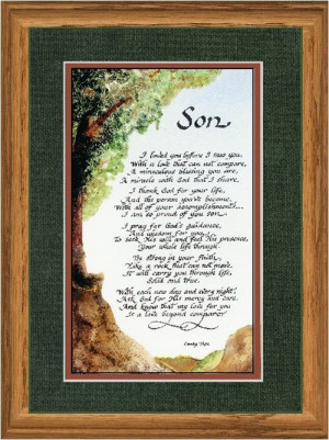 Son - From Single Parent - Oak Frame