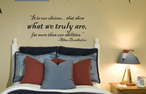 Harry Potter Quote by Dumbledore Vinyl Wall Decal by bushcreative ...