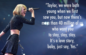 Spotify released a public statement pleading for Taylor Swift to come ...