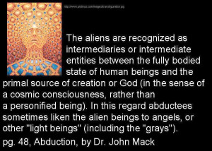 More directly, aliens also claim over and over to be the creators of ...