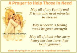 Prayer To Help Those In Need