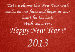 Happy New Year 2013 Quotes