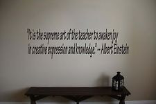 ... Einstein Inspirational Teacher Wall Quote Sticker Decal 6