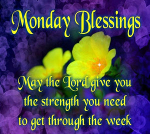 Monday blessings