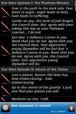 Star Wars quotes - screenshot
