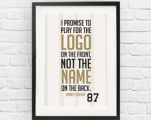 Sidney Crosby #87 Pittsburgh Pengui ns Inspirational Quote Print ...