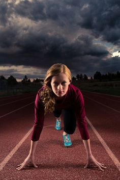 track and field Nike poster senior portrait picture sports clouds the ...