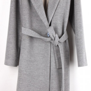 2014-New-Design-Winter-coat-women-Grey-Wool-Coat-Long-sleeve-Turn-down ...