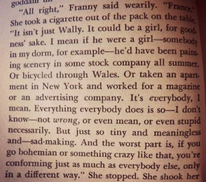 Franny, Franny and Zooey by J.D. Salinger. Such nice social ...