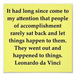 Da Vinci knew what he was talking about.