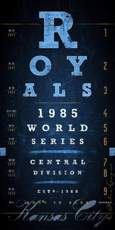 KC Royals DoublePlay Combo Royal Blue Perfect by RetroLeague, $39.50