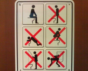 Funny Rules In Public Restroom