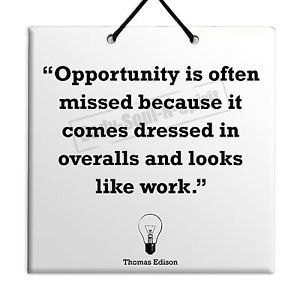 ... -Edison-Quote-Ceramic-Wall-Hanging-Plaque-TILE-Gift-Sign-Home-Decor