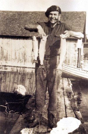 Ernest Hemingway trout fishing at Horton Bay Fishing ,