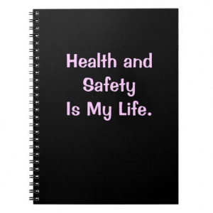 Woman Health and Safety Worker Motivational Quote Spiral Notebooks