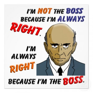 am the boss