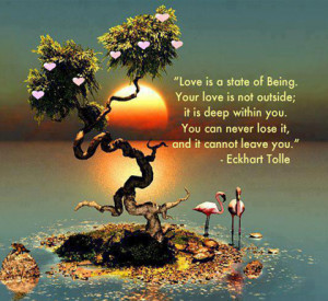 you can never lose your love eckhart tolle picture quote