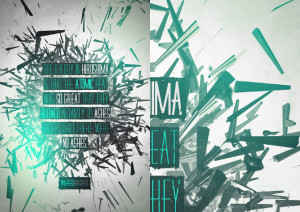 series of explosion-related quote posters.