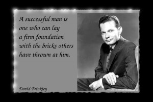David Brinkley's famous success quotes.