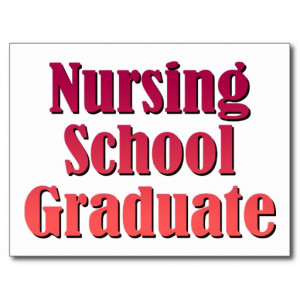 Nursing School Graduate Postcards
