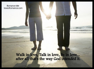 Walk In Love Quote — Romance Me